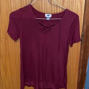 OLD NAVY//crossed neckline